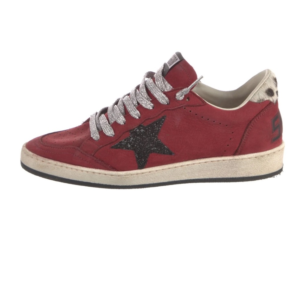 Golden Goose Red and Black Women's Sneakers